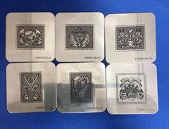 シーバスリーガル　CHIVAS REGAL 紋章コースター　ステンレス　計6個　②