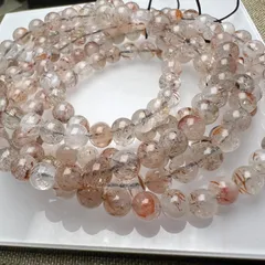 スーパーセブンルチルクォーツ 6mm 54cm 3連巻きブレスレット