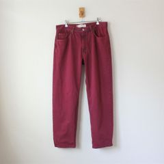 リーバイス 00s デニムパンツ 550 RELAXED FIT メキシコ製 製品染めの暗い赤 W34 （w-3520418）