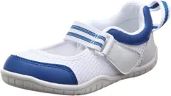 【新着商品】ブルー 18.0 キッズ SC-0003 バレエシューズタイプ cm 息するソール 14cm~24cm 3E 上履き [イフミー]