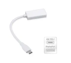USB C - DisplayPort 変換アダプタ USB　3.1 Type　C to DisplayPort 音声サポート　オス―メス　for MacBook 12inch、ChromeBook Pixel  シルバー