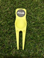 Ping マーカー付グリーンフォーク　黄緑色