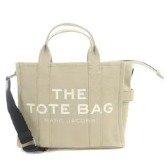 マークジェイコブス MARC JACOBS キャンバスロゴ2WAYトートバッグ ショルダーバッグ ベージュ 白 黒 /DO ■OSのサムネイル