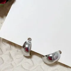 18金【日本製】メタルフープK18ポストピアス　刻印有り　つけっぱなし