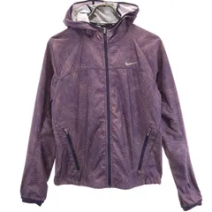 NIKE ナイキ 長袖 ジップパーカー M パープル メンズ 古着