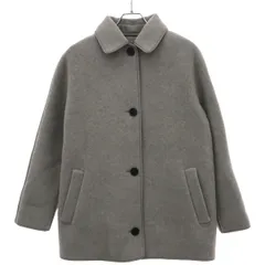 theory セオリー 23AW Wool Double トリミングウールコート グレー P WC304