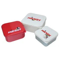 ミッキーマウス お弁当箱 ランチボックス 3個入り ディズニー 大西賢製販 ランチグッズ キャラクター グッズ 