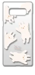 【新品未使用】SC-01K/SCV37 Galaxy Note8 ギャラクシー クリア ハードケース (うさぎ総柄) うさぎ 動物 オシャレ かわいい 可愛い cl-sc01k-314