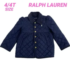 RALPH LAUREN ラルフローレン 子供用 キルティングジャケット  中綿ジャケット ネイビー キッズ  冬 ゴーゴー古着久喜倉庫店B9535