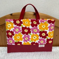 レッスンバッグ　北欧花柄♡