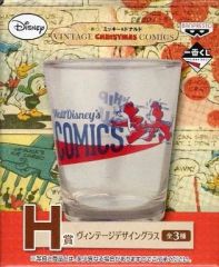 [중고] 유리 (캐릭터) 칩 & 데일 빈티지 디자인 유리 [이치 반 쿠지 미키 & 도널드 VINTAGE CHRISTMAS COMICS] H상