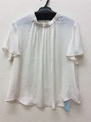 MK ミッシェルクラン　シルクタッチのブラウス アイボリー