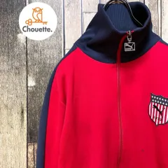 《90年代当時物》プーマ PUMA 赤☆トラックジャケット S 刺繍ロゴ エンブレム刺繍 デカロゴ ビッグロゴ バックプリント 日本製 ヒットユニオン社 edition 90's 90s レッド c5