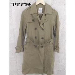 ■ ◎ B:MING LIFE STORE by BEAMS ベルト付 長袖 トレンチ コート サイズS カーキ系 レディース  【1002801464226】のサムネイル