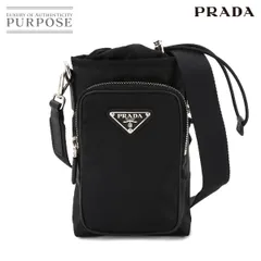 ★ひページ★【美品】プラダ ナイロン ワンショルダー　型押しロゴ　エナメル 美品】プラダ ナイロン ワンショルダーバッグ ロゴ型押し エナメル