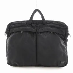 ポーター PORTER TANKER 2WAY BRIEFCASE ブリーフケース ショルダーバッグ ナイロン ブラック /UO