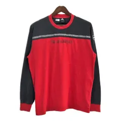00年代 adidas アディダス 長袖Ｔシャツ スポーツ ロゴ レッド（メンズ L ）中古 古着 T5173