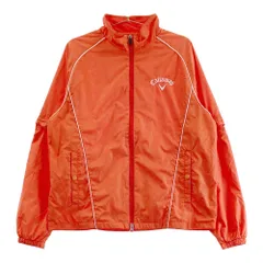 サイズ：M CALLAWAY キャロウェイ  2WAY 長袖ジップジャケット 総柄 オレンジ系 [240101534795] ゴルフウェア メンズ ストスト