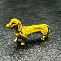 KM039 ダックスフント 犬 ドッグ 真鍮 像 置物 置き物 インテリア 新品