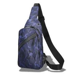 [Kanpari] ショルダーバッグ メンズ ボディバッグ 肩掛けバッグ 斜めがけバッグ ワンショルダーバッグ 小さめ 薄型 軽量 コンパクト 子供 キッズ レディース 男の子 女の子 通勤 通学 旅行 [ネイビー]