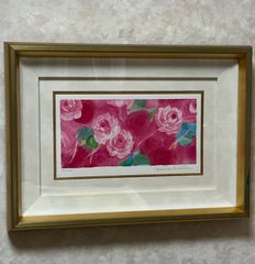 ジニー・キム 『窓の春』限定エディション付リトグラフ 額入り