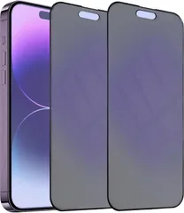 【ブルーライトカット＆アンチグレア＆覗き見防止】【2枚セット】 iPhone 14 Pro Max 用 強化 全面保護 フィルム さらさら感 アイフォン14 Pro Max 覗き見防止 プライバシー保護 ガラスフィルム アンチグレア フィルム ゲー