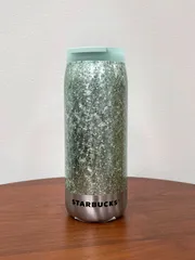 【新品未使用】スタバ　カンシェイプステンレスボトルクラックミントグリーン355ml