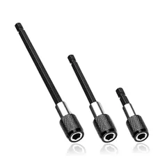 【迅速発送】Saipor ３種類セット 六角延長 バー 60mm 100mm 150mm 六角軸 延長ビット シャンク ソケット (1／4インチ 6.35mm) 電動ドライバー インパクト 工具