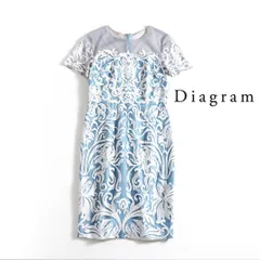 364y*グレースコンチネンタル Diagram チュール刺繍 ワンピース