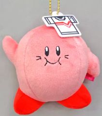 [중고] 키홀더 마스코트(캐릭터) 커비(태그백) 25주년 클래식 마스코트 [별 커비×THE KING OF GAMES] T셔츠 구입 특전