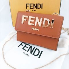 【新品未使用※訳あり】FENDI フェンディ FENDI ROMA財布 チェーン 3つ折りサイフ フェンディ