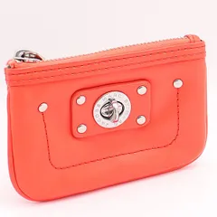 良品 マークバイマークジェイコブス コインケース/小銭入れ キーリング付 赤系 KYM