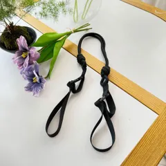 エコバック コードストラップ 刺繍エコバッグ 使い勝手抜群 紐 ストラップ ショルダー 肩ベルト 調整可能 折り畳み カラフル  ストラップ ブルー Mサイズ Lサイズ ブラック 黒