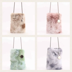 COOCO クーコ スマイリー ファーバック レディースバック 可愛いバック にこちゃん ショルダーバック にこちゃんチャーム コラボバック 【クーコ COOCO】 SMILEYチャーム付ムラ染 エコファー ショルダーバッグ にこちゃん