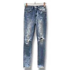 GYDA ジェイダ ダメージスキニーデニム ダメージ スキニー ジーンズ デニムパンツ 072442419101-01 伸縮性あり ストレッチ 小さめ 美脚 インディゴ ブルー 青系 Sサイズ レディース ゴーゴー古着久喜倉庫店 草239H