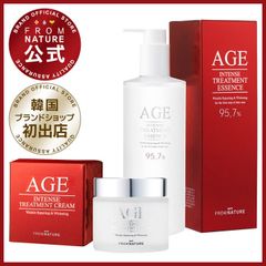 【ブランド公式】フロムネイチャー AGE エイジインテンスシリーズ 2点セット エッセンス340ml(大容量ポンプ式) ＋クリーム80g