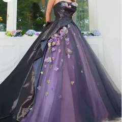 花嫁 ドレス ウエディングドレス 前撮りドレス ウェディングドレス 二次会ドレスオフショルダー オフショル 前撮り ドレス 花嫁 かわいい 花嫁 二次会ドレス フォトウェディング 可愛い シンプル 後撮り 結婚式 カラードレス  KH-0404Pu(7FT)