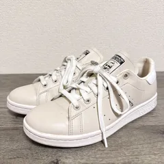 BEAUTY&YOUTH別注 adidas スタンスミス GZ3093 シンセティックレザー スニーカー 23cm ベージュ×ホワイト プライムグリーン