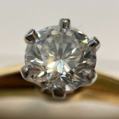 TIFFANY ティファニー ソリテール ダイヤモンド リング K18 PT950 ダイヤ 立て爪 コンビ um C-1