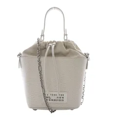 マルタンマルジェラ 11 Martin Margiela 11 メゾンマルジェラ 5AC BUCKET SMALL 2Wayバッグ ハンドバッグ ワンハンドル ショルダーバッグ 斜め掛け チェーン 巾着 レザー ホワイト S61WG0035 /YO21のサムネイル