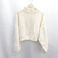 ◇ ⊇ SLY スライ 長袖 ニット サイズF オフホワイト レディース E  【1503050003766】