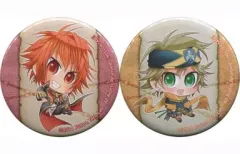 【中古】バッジ・ピンズ(キャラクター) ジェイク=バーンズ&エミリオ=ルース 缶バッジ2個セット 「PS Vitaソフト 爽海バッカニアーズ!」 アニメイト購入特典