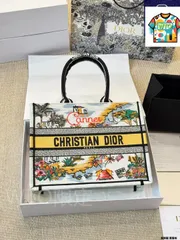 【今日WTO】Dior ディオール 25SSブタフライ刺繍ブックトートバッグ 原版布提花素材で大容量と造型性を兼ね備える-WTO輸入2-WTO輸入5-GWJ42