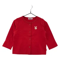 miki house ミキハウス コットンカーディガン size・ベビーF/レッド