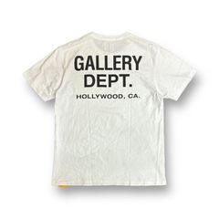 GALLERY DEPT S/S Logo Print T-Shirt ロゴプリントTシャツ カットソー ギャラリーデプト ホワイト M 58438A6
