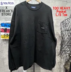 美品 ノーティカ FREAK'S STORE 極厚 TOO HEAVY Pocket L/S Tee ポケット 長袖 Tシャツ XXL ブラック NAUTICA