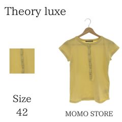 Theory luxe セオリーリュクス トップス カットソー 半袖 ラウンドネック プルオーバー レディース イエロー 42 日本製