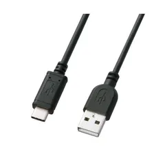 （まとめ） サンワサプライ USB2.0TypeC-Aケーブル KU-CA30K 〔×2セット〕