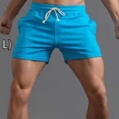 [L)]メンズ ファッション 服 男性用 オシャレ シンプル 大人 かっこいい 大きいサイズ ストリート 紳士服 綿 パンツ バドミントン ミディアム スポーツ フィットネス ランニング