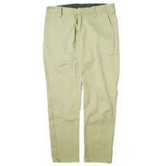 UNIVERSAL OVERALL x MEN'S BIGI ユニバーサル オーバーオール メンズビギ 別注 ストレッチツイルテーパードパンツ U933626MB 32 ベージュ ボトムス g14606